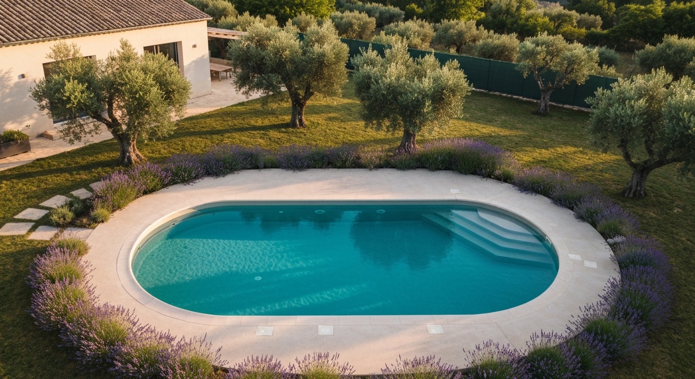 Piscine béton à Rennes